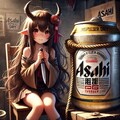 ビール缶を拷問する小さな魔族の女の子 2枚目