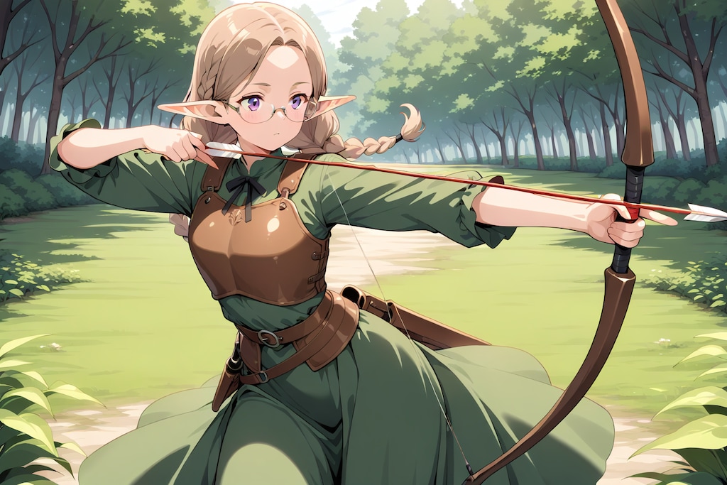 エルフの弓兵さん
