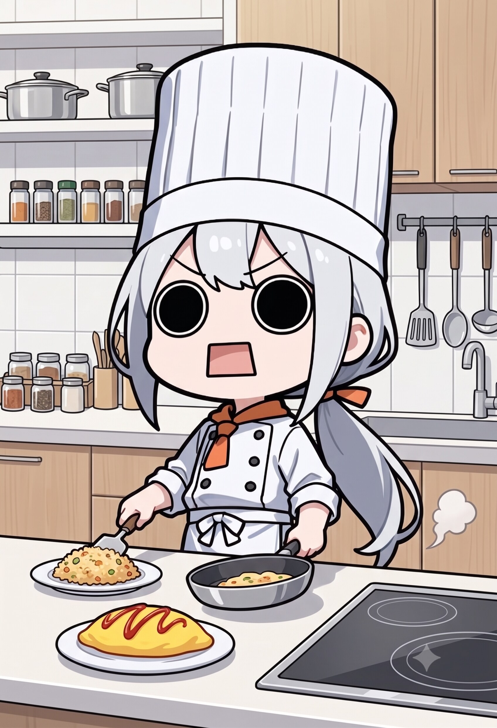 朝食を用意するえらいこっちゃ嬢 | の人気AIイラスト・グラビア