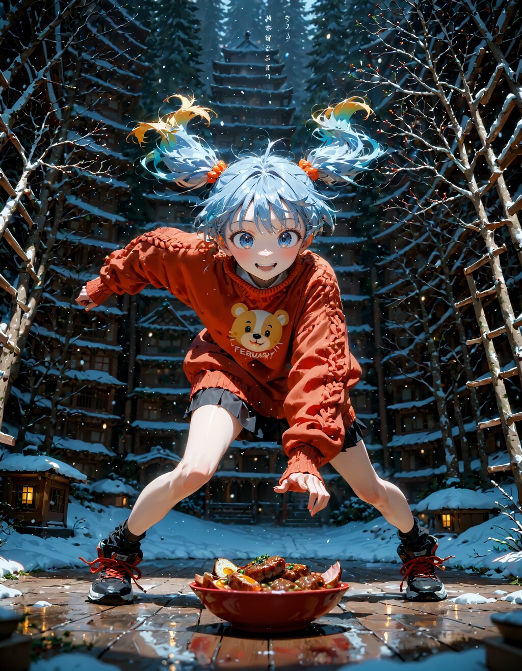 今日は豚丼の日。ニットの日