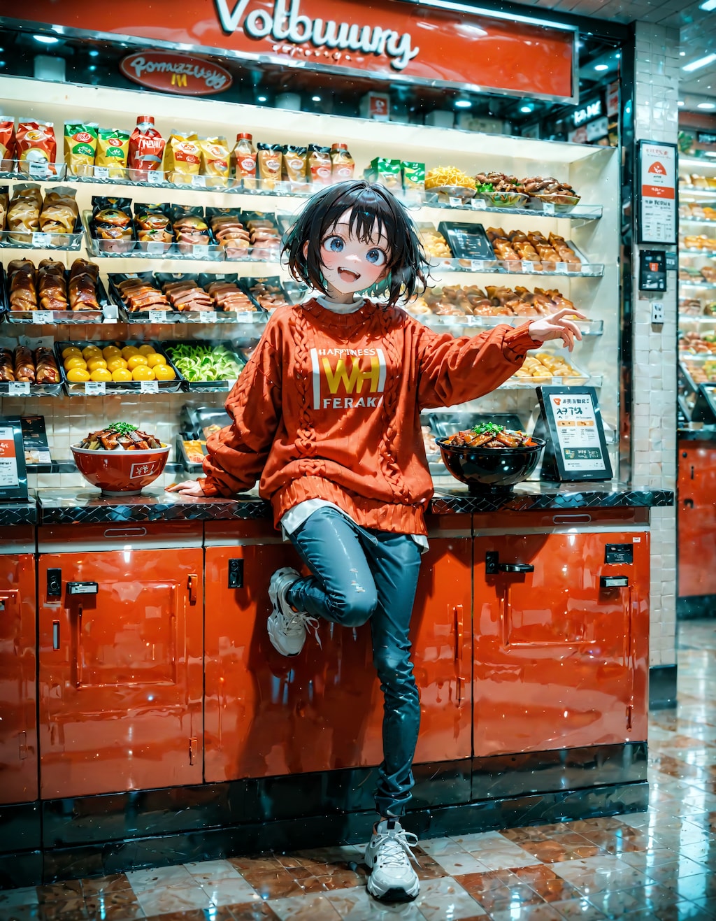 今日は豚丼の日。ニットの日