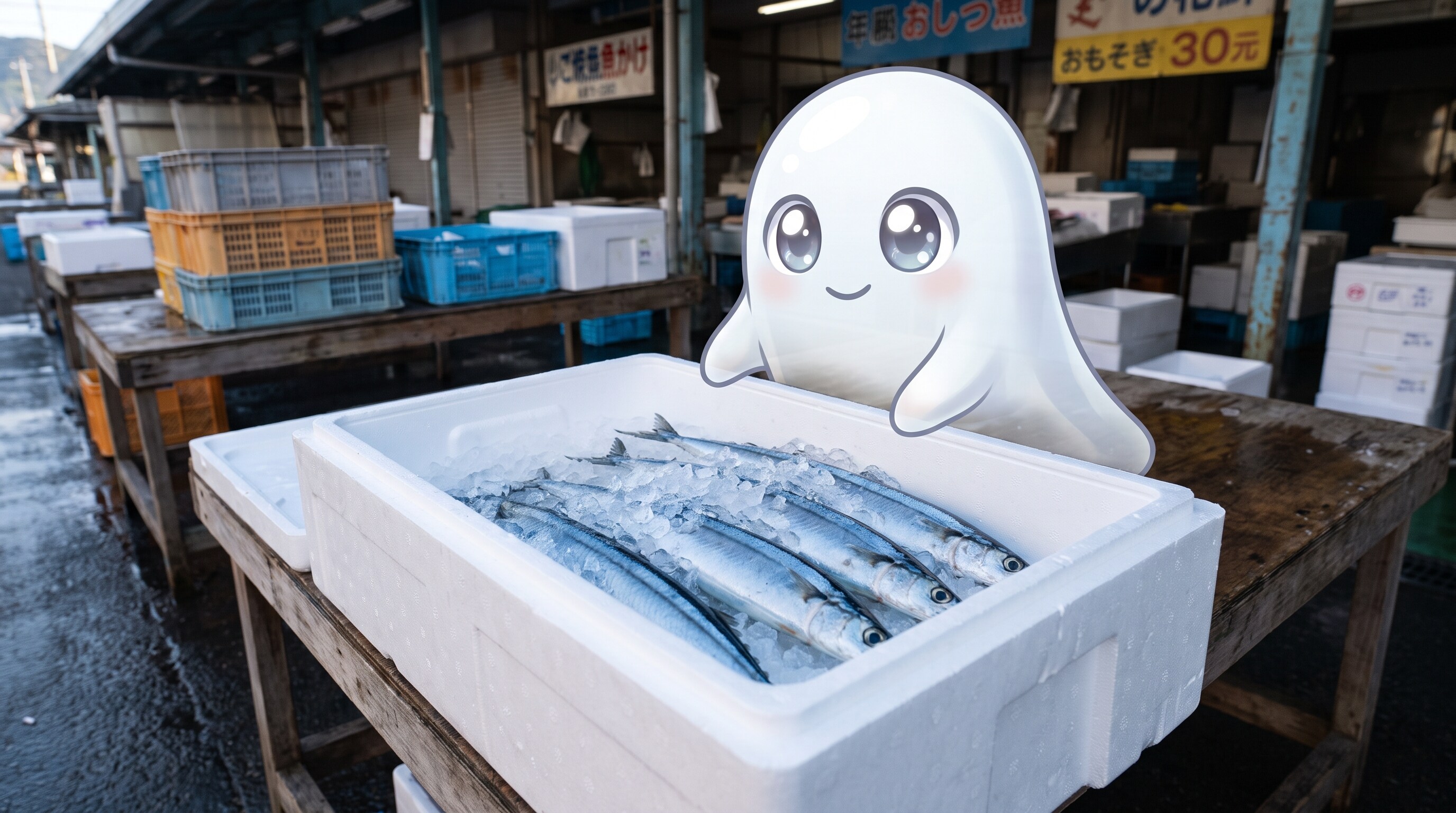 秋刀魚とお化けさん | の人気AIイラスト・グラビア