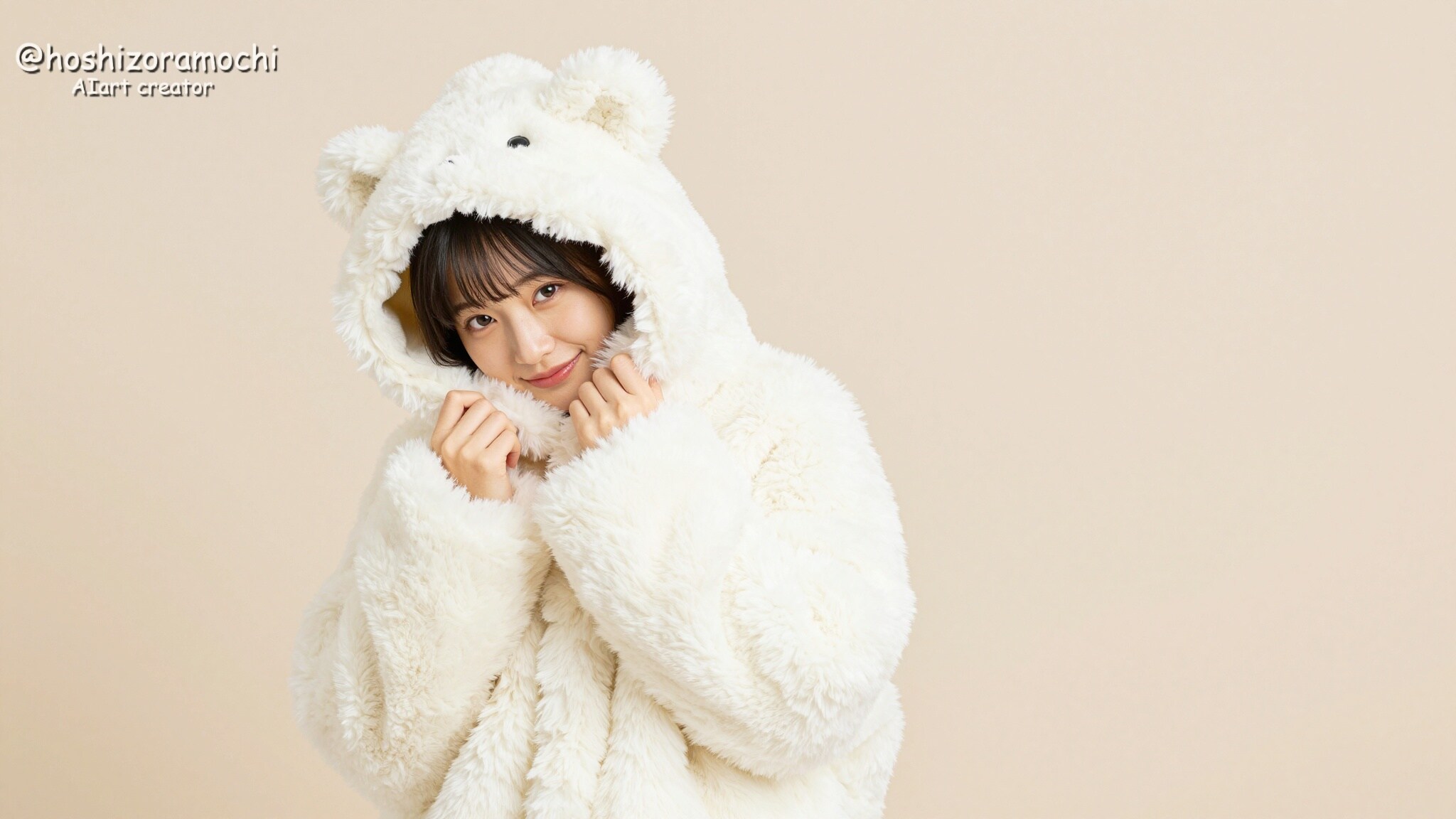 🐻‍❄️シロクマのふわふわ防寒着