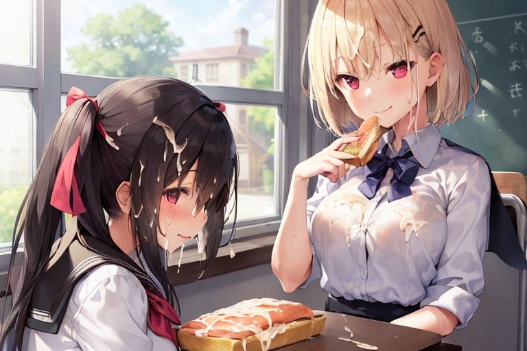 時間を止めてぶっかけ