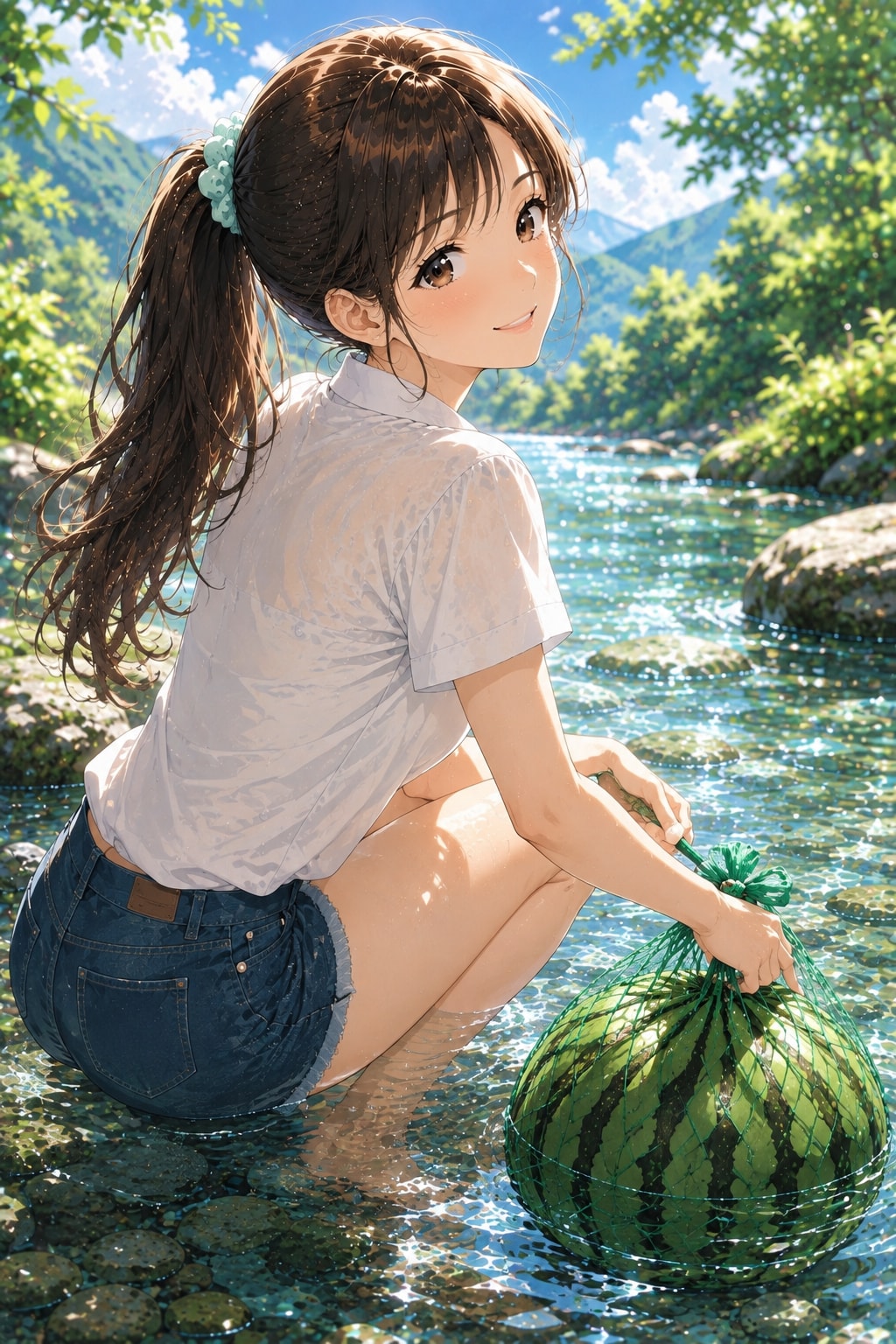 冷え冷えのスイカ