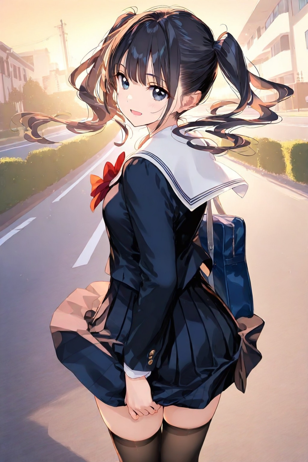 振り向き美少女