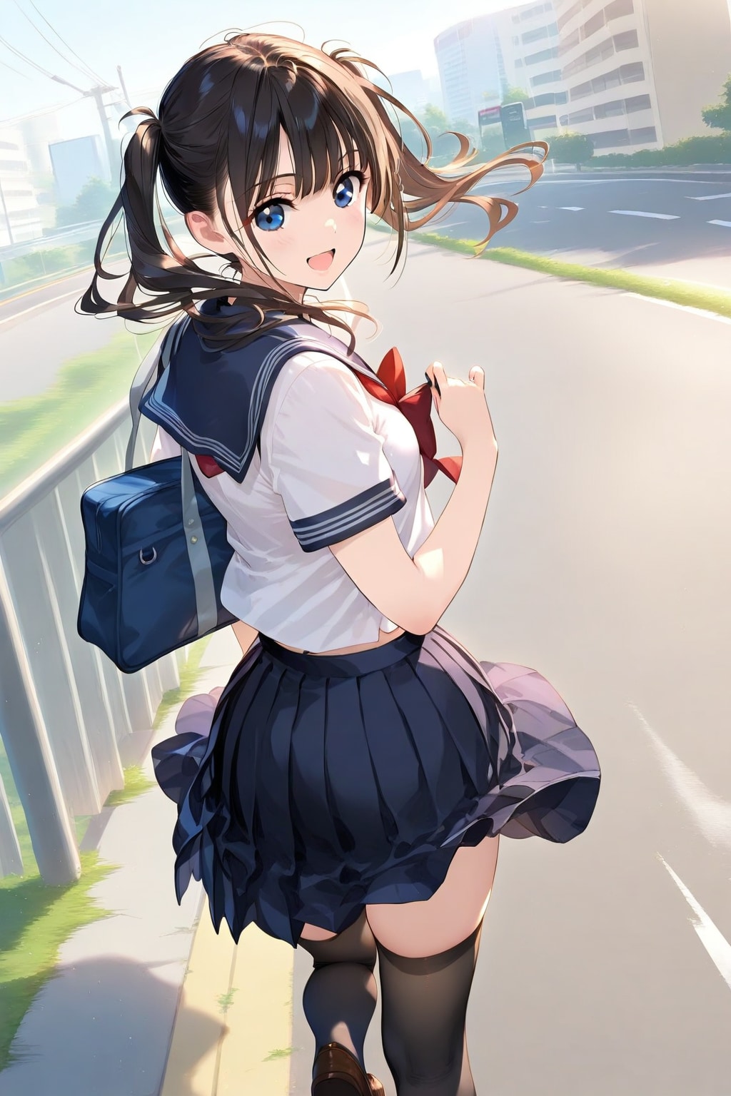 振り向き美少女