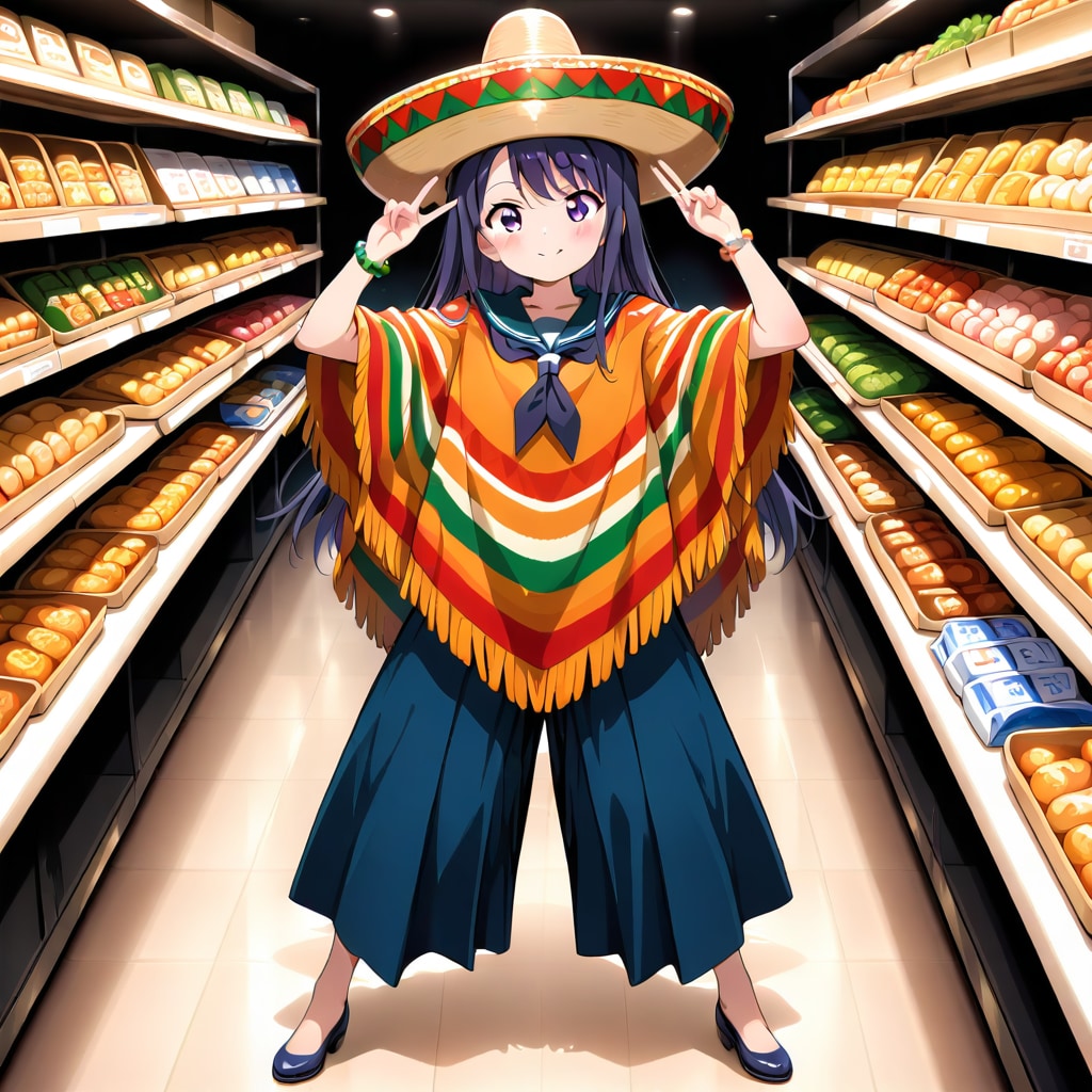 ポンチョjk | の人気AIイラスト・グラビア