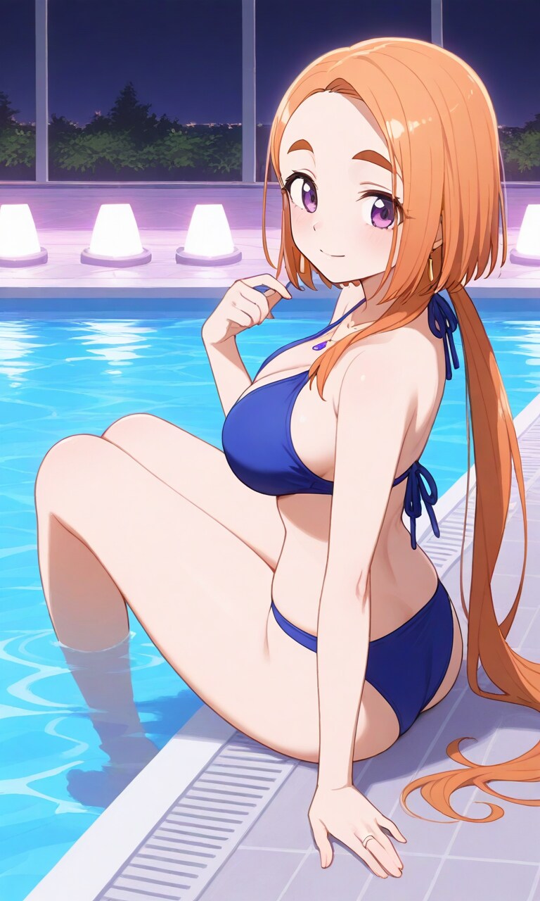 万里さんの青ビキニ