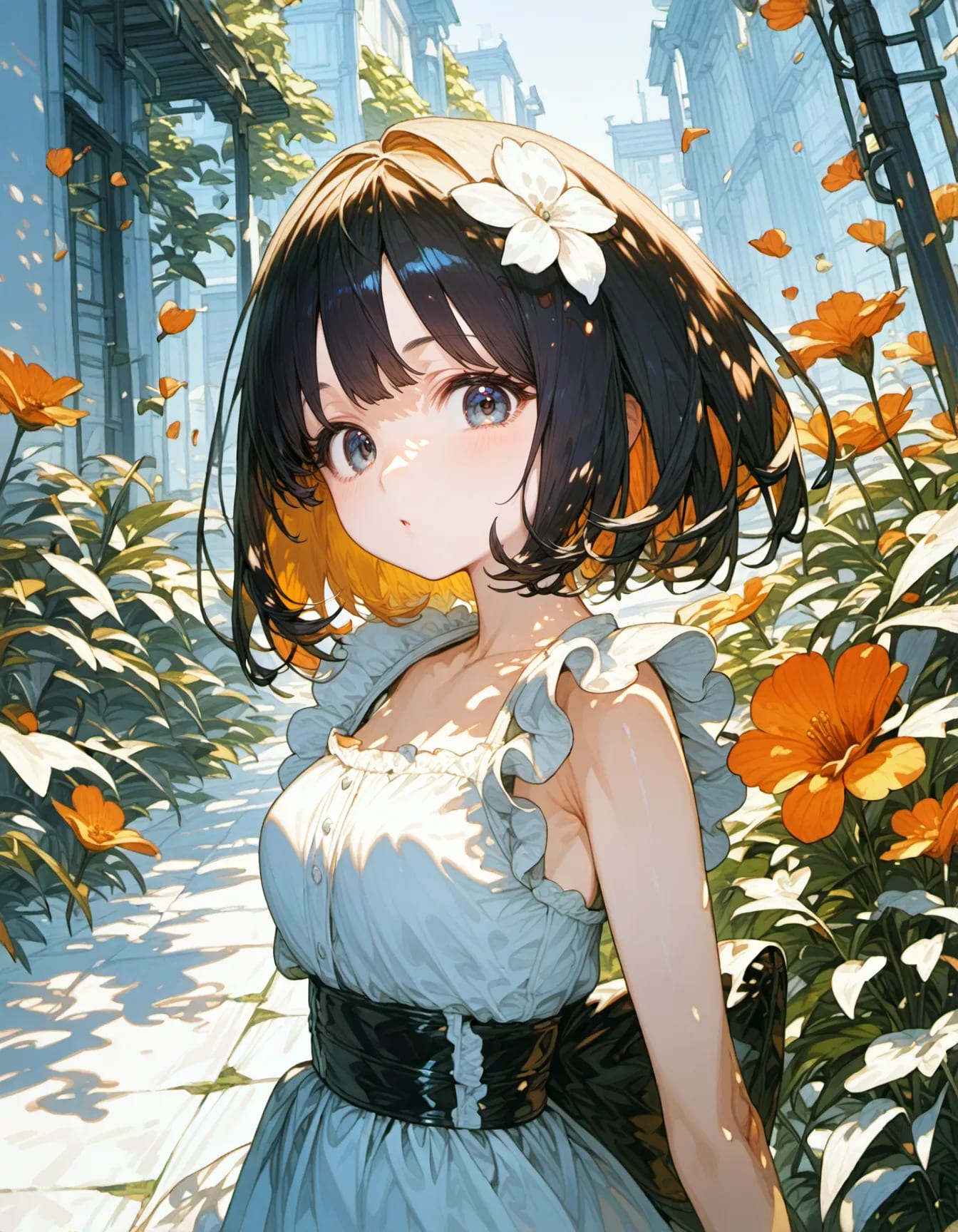 Blooming Along the Quiet Path | の人気AIイラスト・グラビア