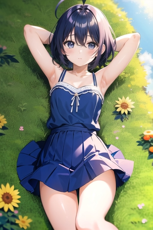 公園黒髪娘（522） | の人気AIイラスト・グラビア