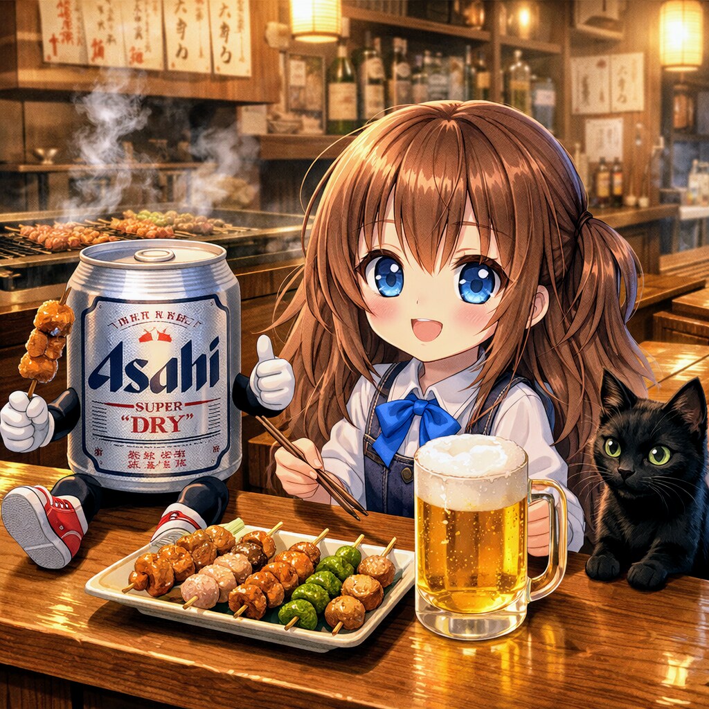 焼鳥屋での小さな女の子