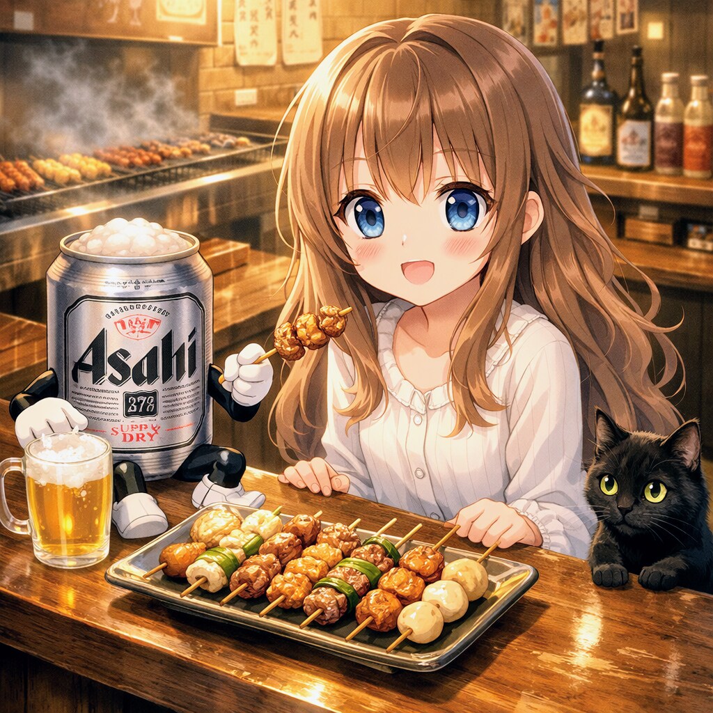 焼鳥屋での小さな女の子