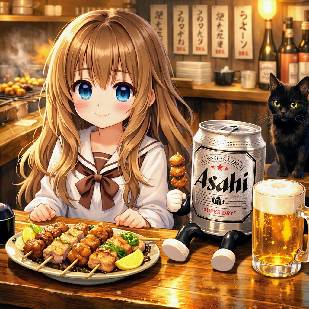 焼鳥屋での小さな女の子