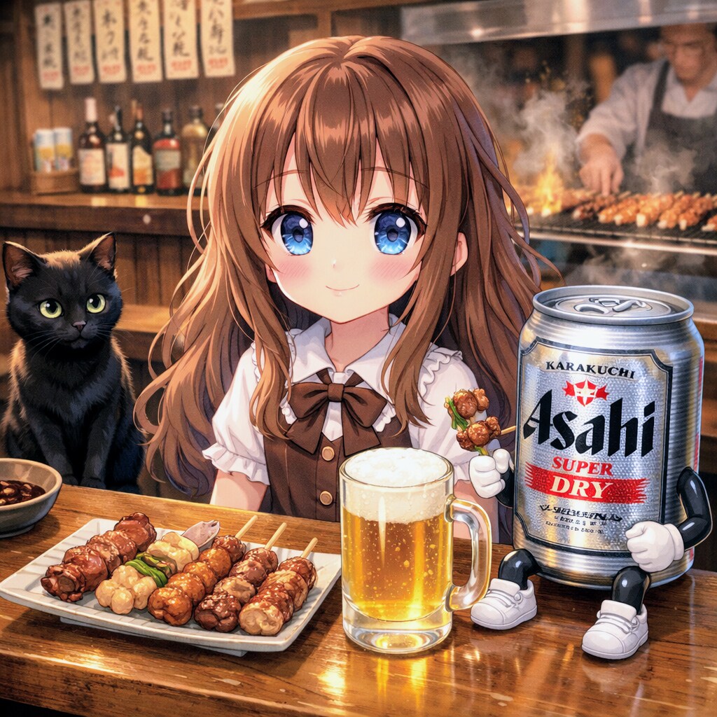 焼鳥屋での小さな女の子