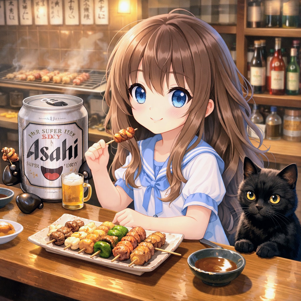 焼鳥屋での小さな女の子 | の人気AIイラスト・グラビア