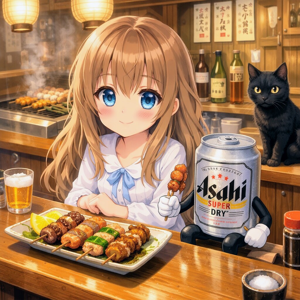 焼鳥屋での小さな女の子