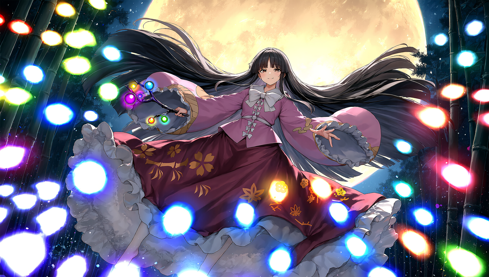V5　東方　蓬莱山輝夜　弾幕 | の人気AIイラスト・グラビア