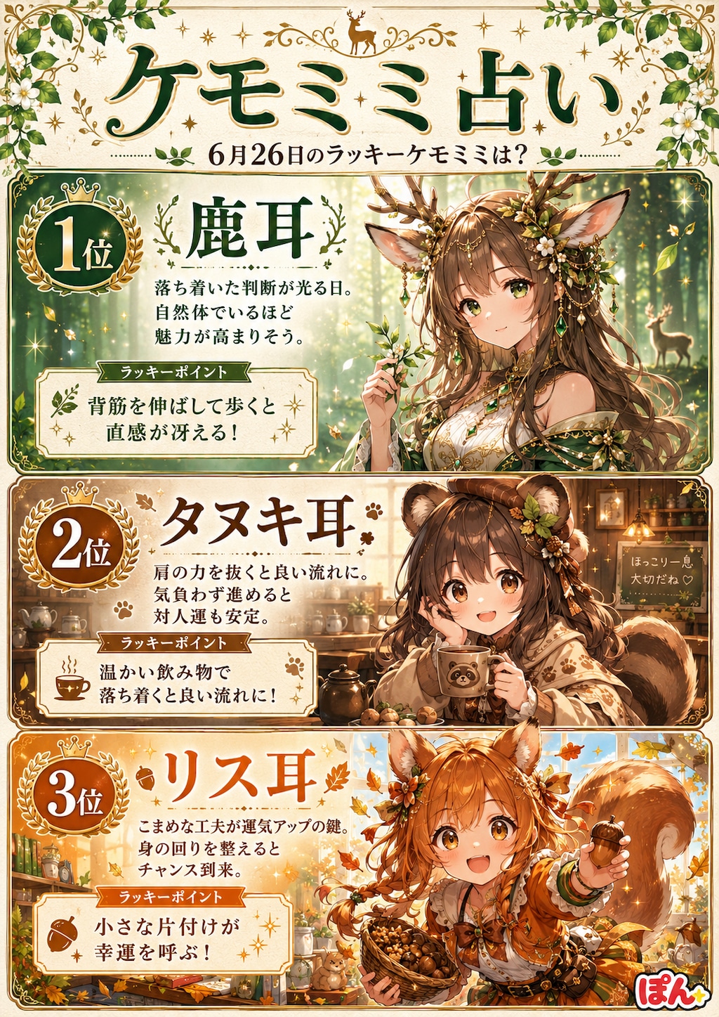 ケモミミ占い