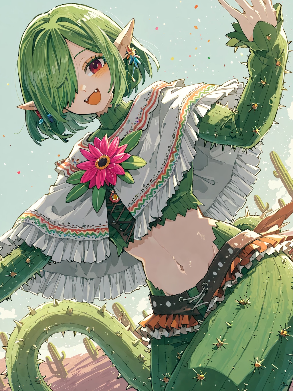 サボテン擬人化