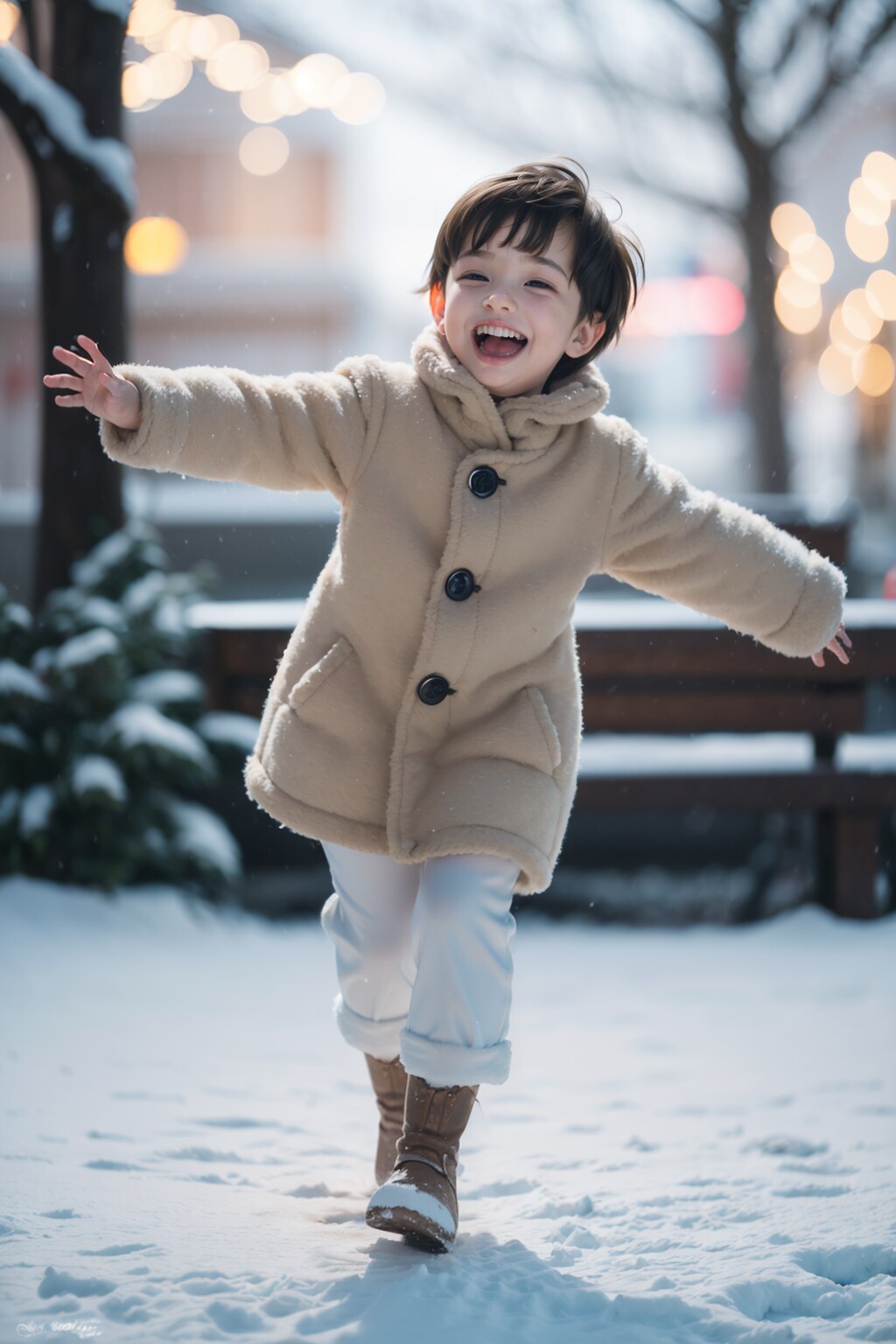 雪遊び
