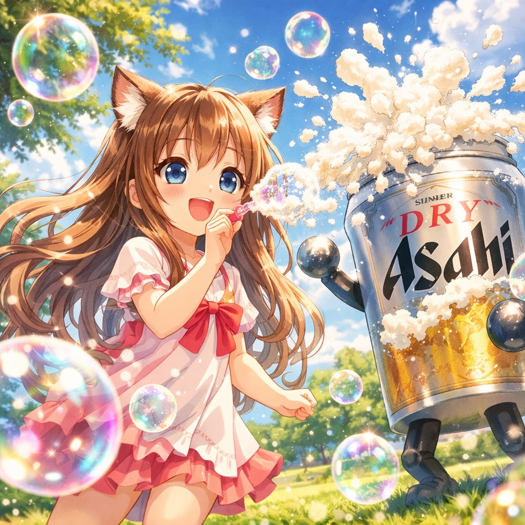 泡バトルの小さな女の子