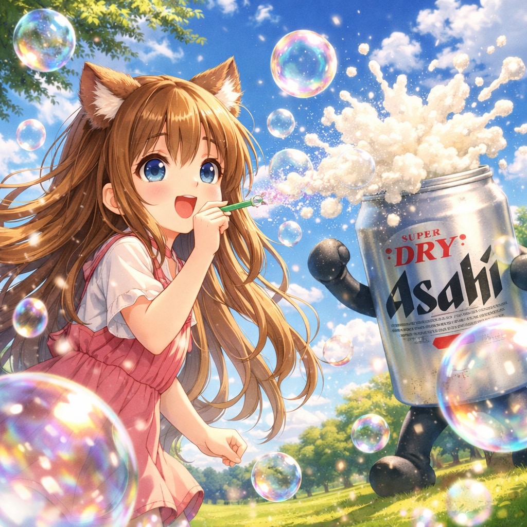 泡バトルの小さな女の子