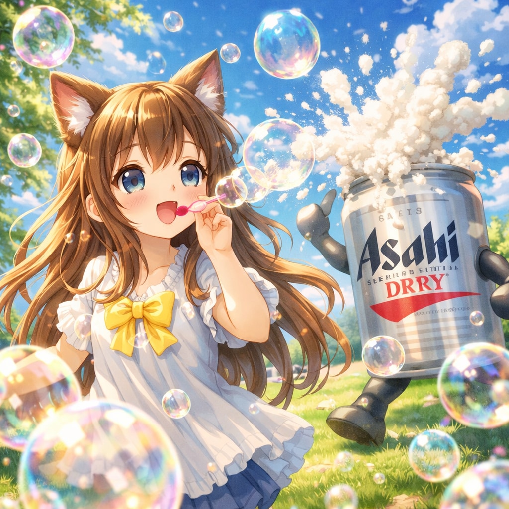 泡バトルの小さな女の子