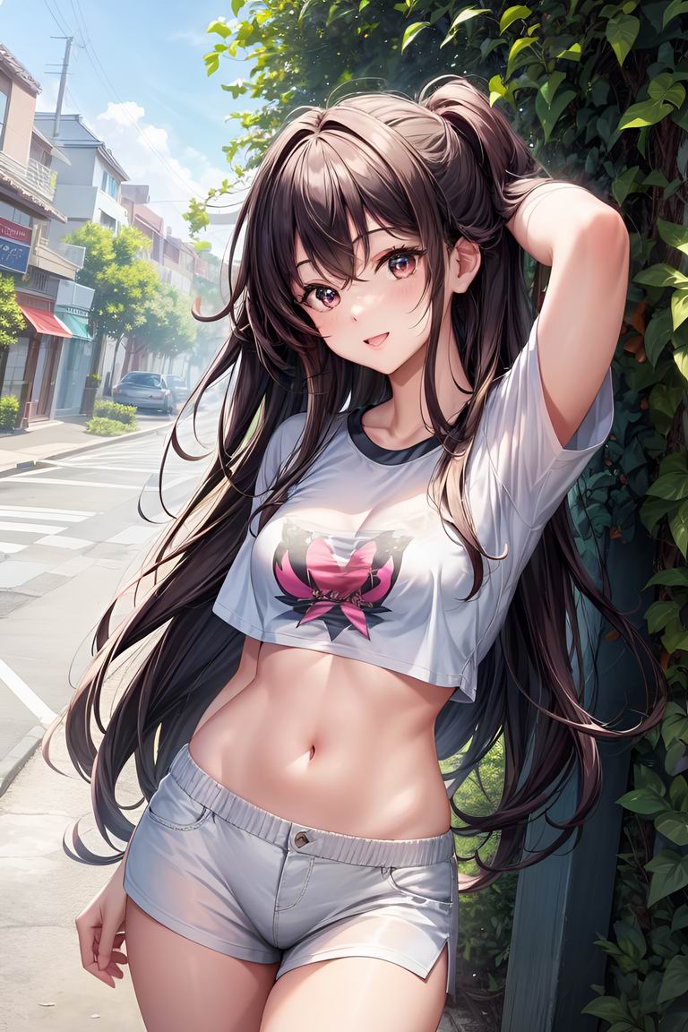 通りの女の子