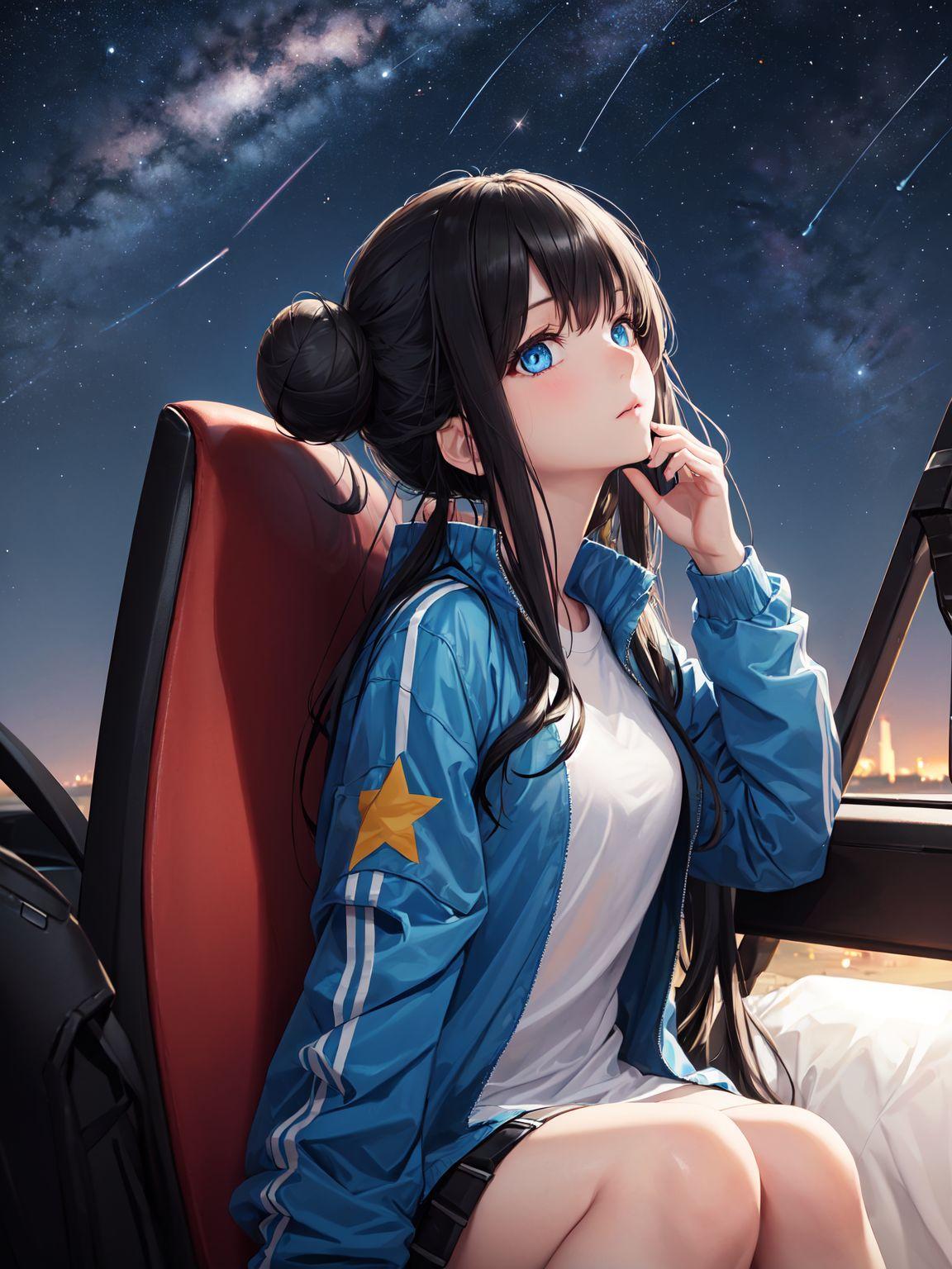星を見る君と…