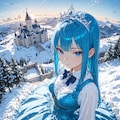 【雪原の蒼玉】イスカ姫 4枚目