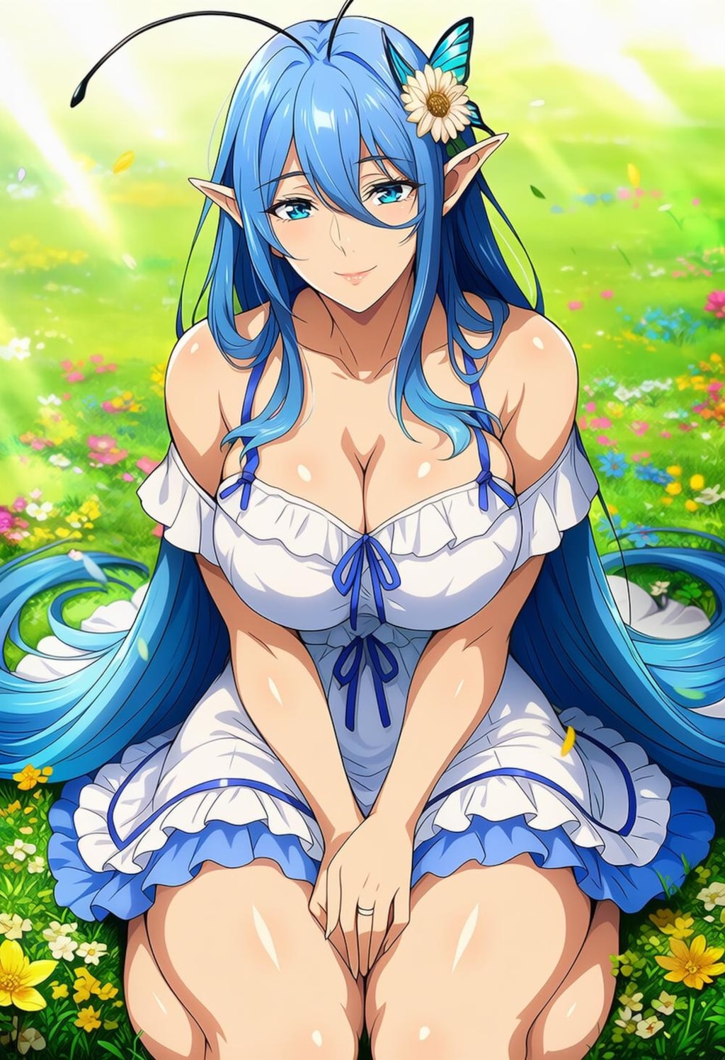 ファンタジードレスコスプレモン娘蝶娘人妻