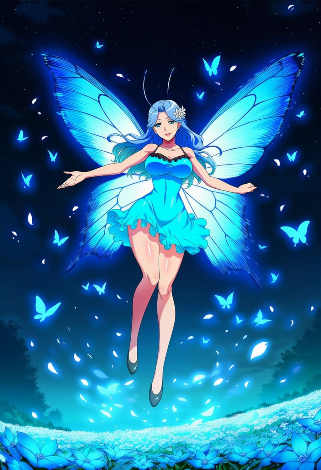 ファンタジードレスコスプレモン娘蝶娘人妻