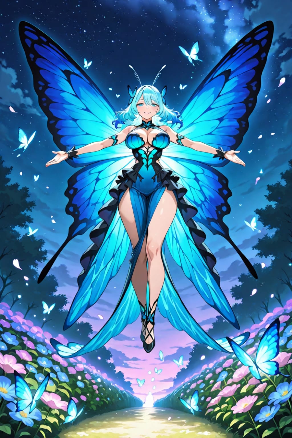 ファンタジードレスコスプレモン娘蝶娘人妻