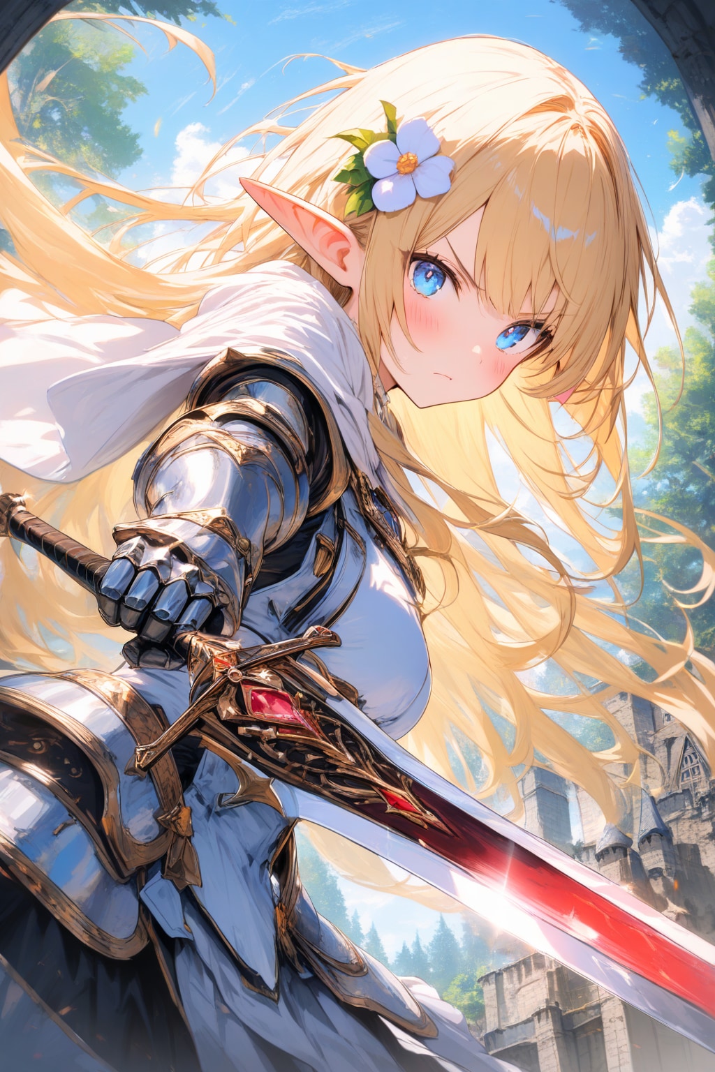 騎士エルフさん