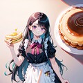 ホットケーキ＆バターと黒髪の女の子！！（４枚） 3枚目