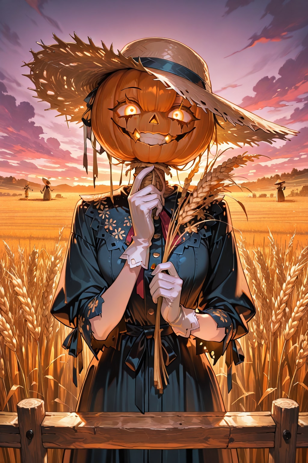 カボチャ頭の案山子