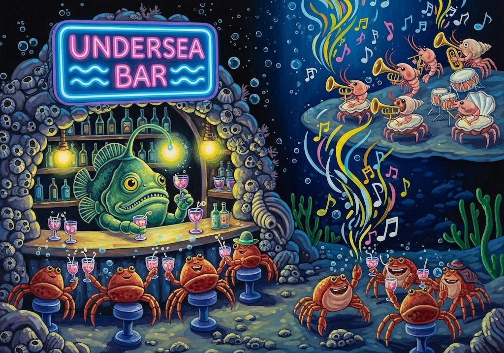 チョウチンアンコウの明かりはネオンライトではありません