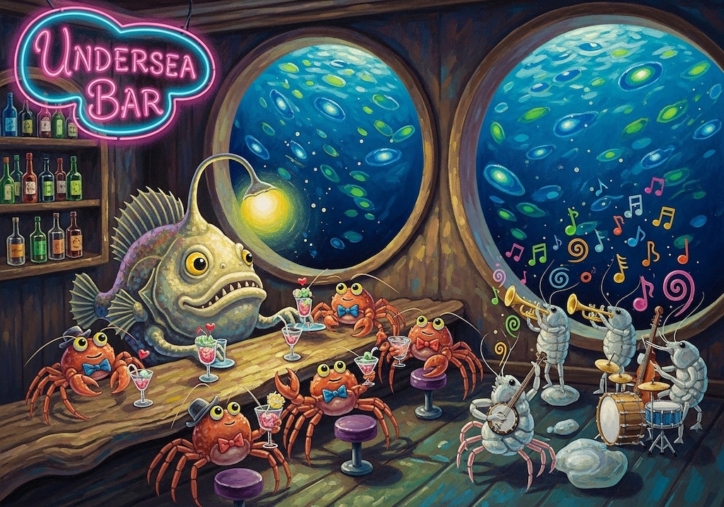 チョウチンアンコウの明かりはネオンライトではありません