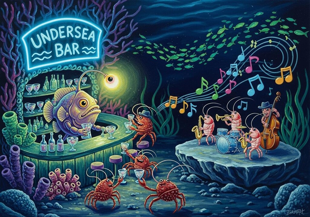 チョウチンアンコウの明かりはネオンライトではありません