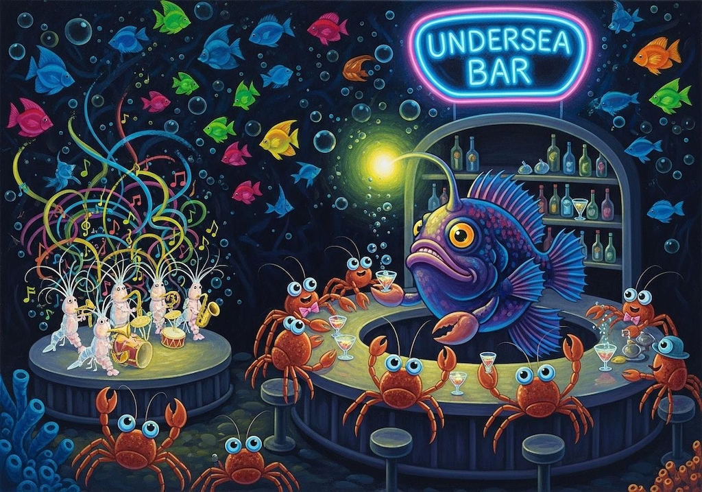 チョウチンアンコウの明かりはネオンライトではありません