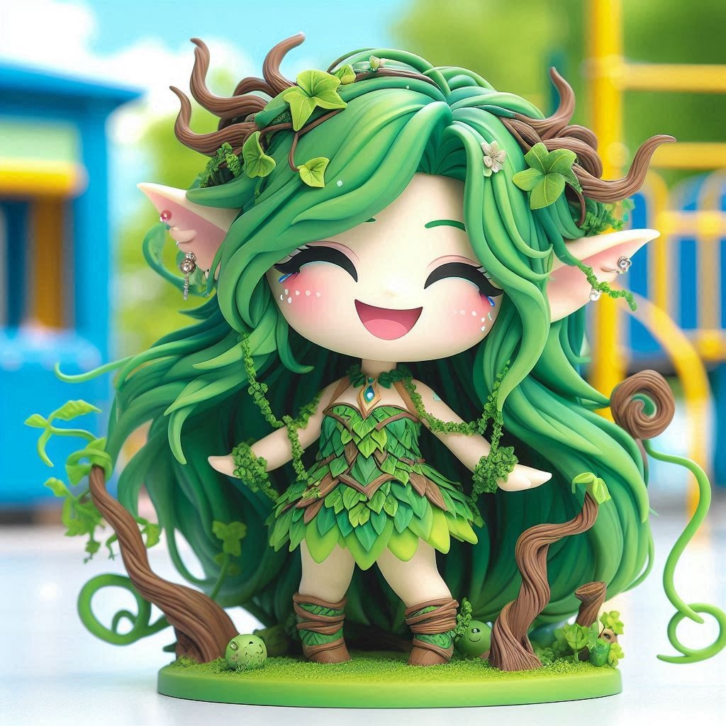 公園で遊ぶDRYADちゃん
