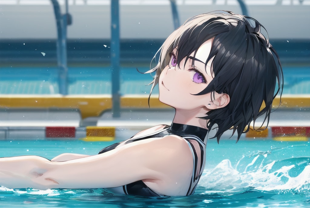 水泳に挑む女性達！！（８枚）