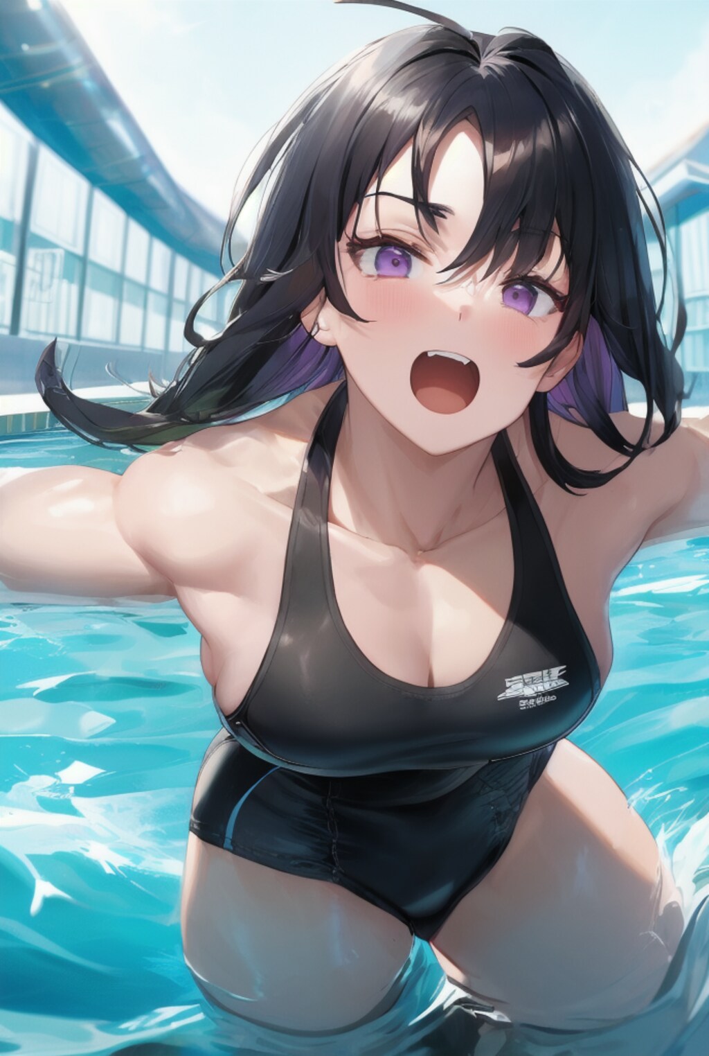 水泳に挑む女性達！！（８枚）