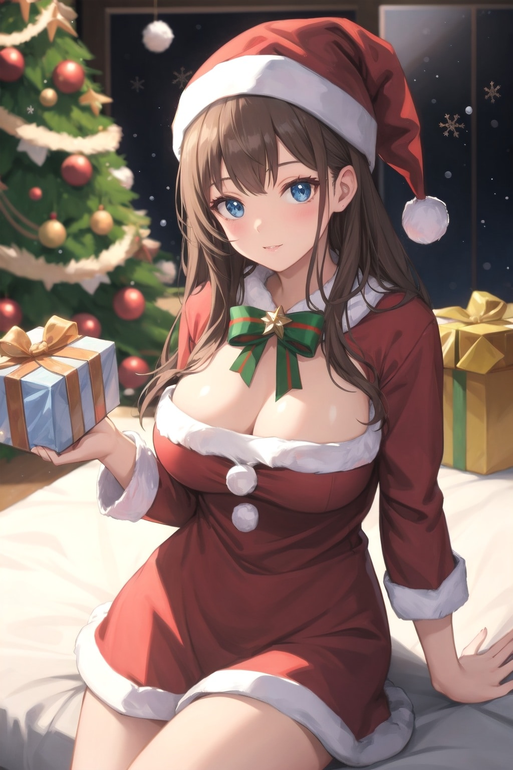 サンタコスの美少女