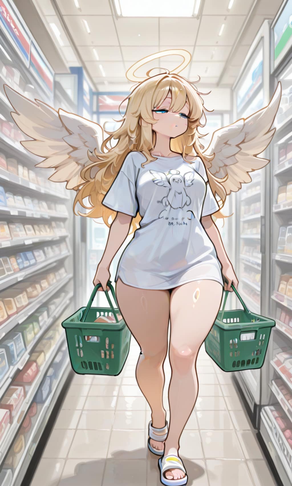 えーポテチとコーラとエナドリと…