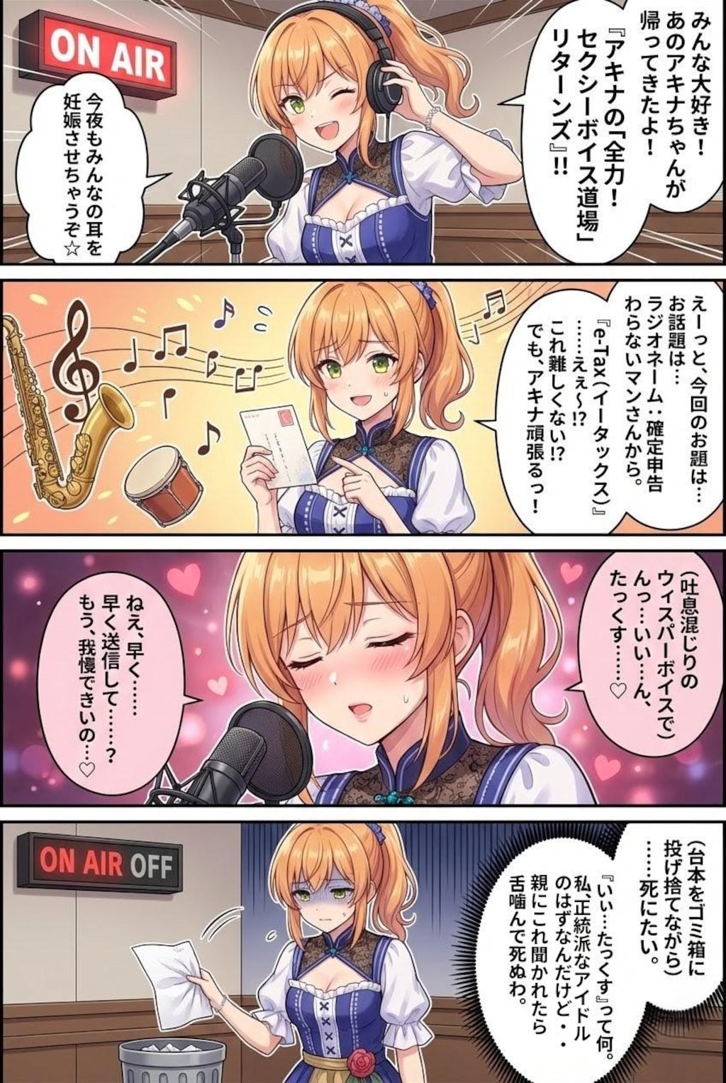 アキナ奮闘中〜深夜のハイテンションラジオで毒を吐く編〜