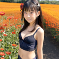 お花畑で制服を脱いだJK2 4枚目