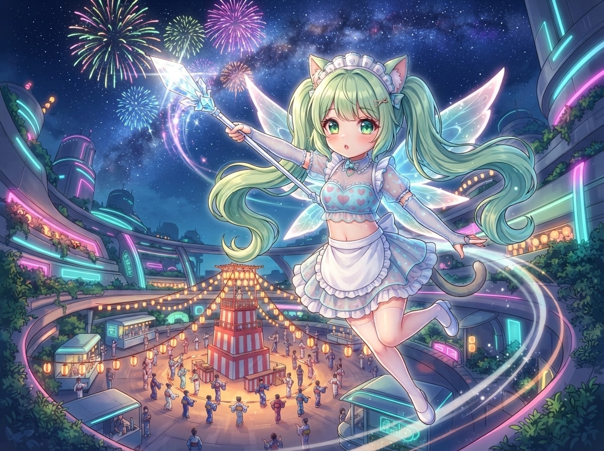 魔法の花火