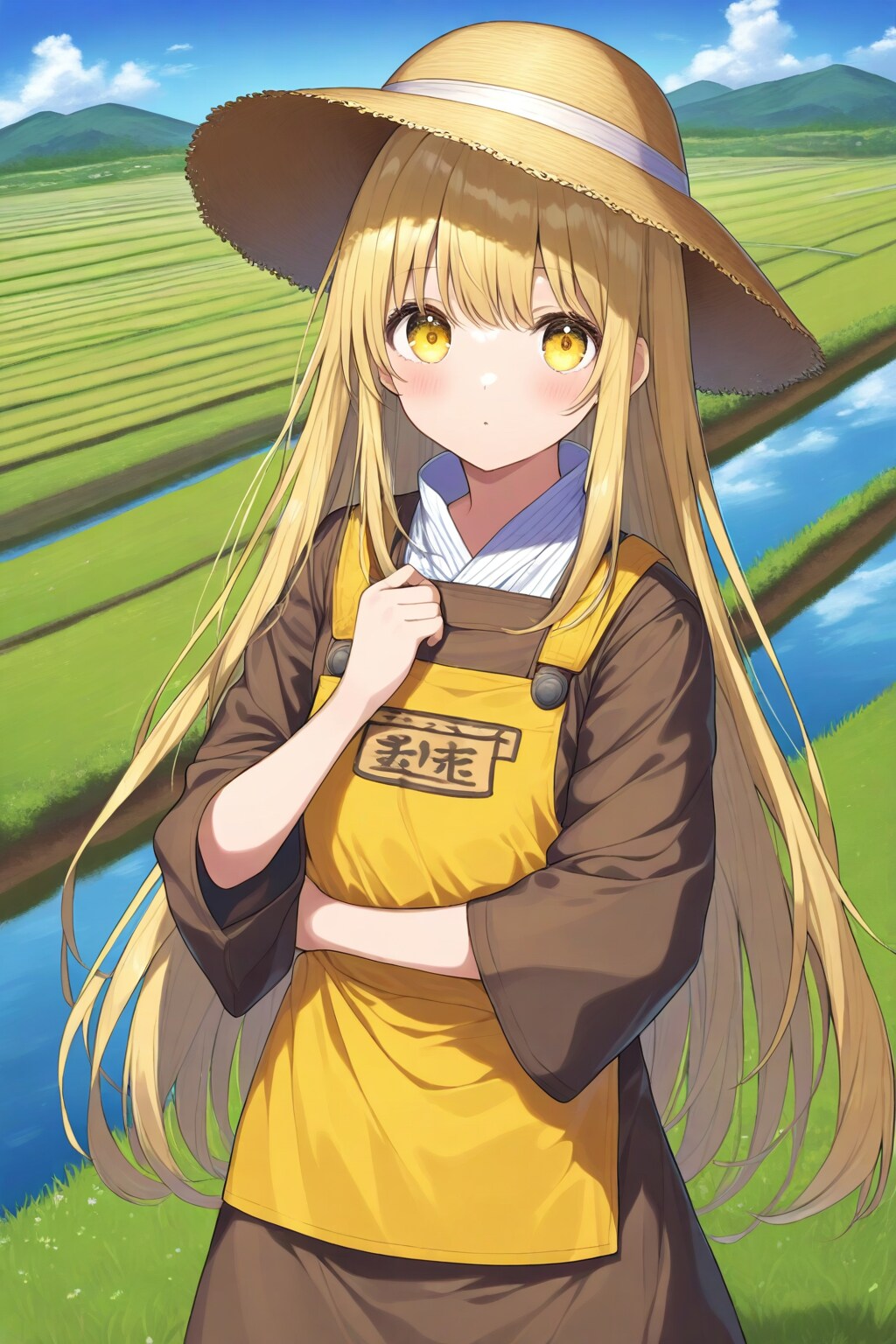 米農家の女の子